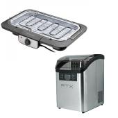 COMBO PARRILLA ELECTRICA + FABRICADORA DE HIELO FTX 180W